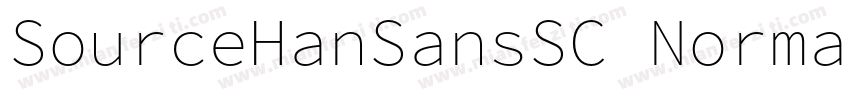 SourceHanSansSC Normal字体转换